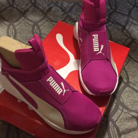 magenta puma shoes